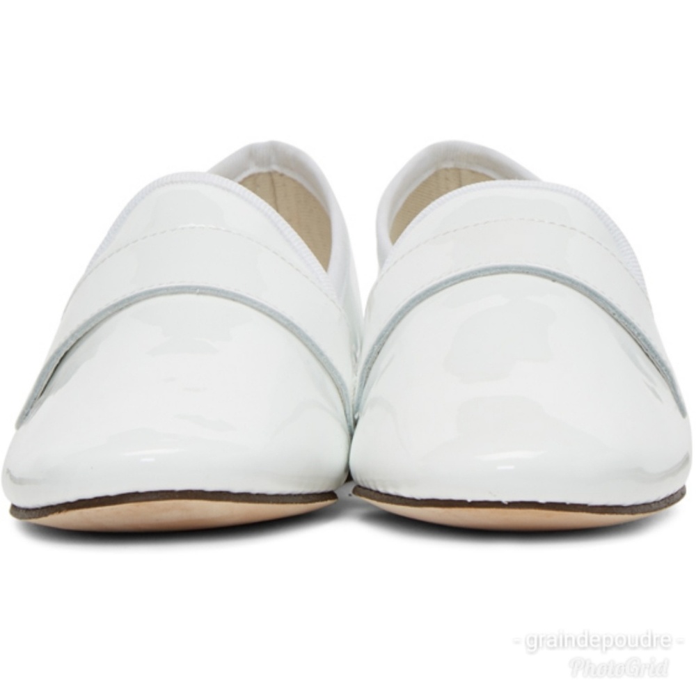 New 2x 🎉HP🎉 Repetto White Michael Jackson Patent Loafers 38.5 7 7.5 - Picture 4 of 5